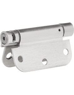 Bisagra de puerta automática Amazon Basics 8.9 cm níquel satinado 2