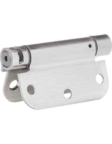 Bisagra de puerta automática Amazon Basics 8.9 cm níquel satinado