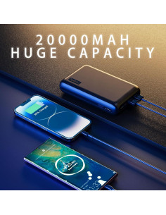 Cargador Portátil Miady 20000mAh 65W USB-C Rápido Negro 2