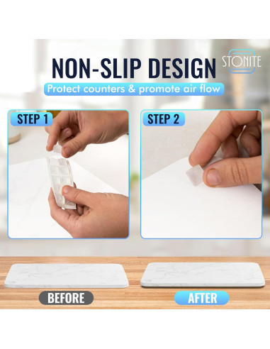Alfombrilla de Secado de Piedra STONITE 40 x 30 cm Absorbente