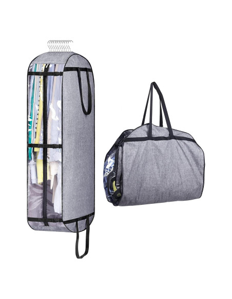 Bolsas de Ropa Colgantes MISSLO 50" Gris para Almacenamiento
