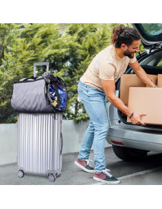 Bolsas de Ropa Colgantes MISSLO 50" Gris para Almacenamiento 2