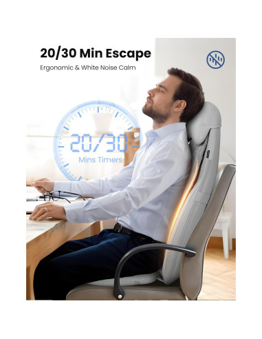 Masajeador de Espalda Shiatsu COMFIER CF-2311 con Calor y Vibración