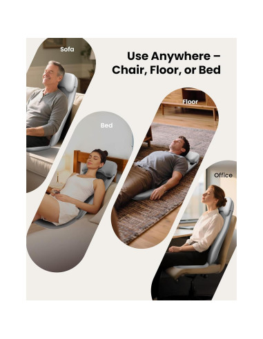 Masajeador de Espalda Shiatsu COMFIER CF-2311 con Calor y Vibración