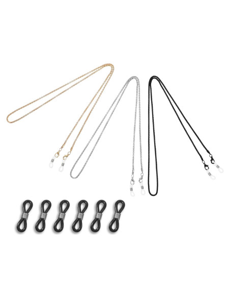 Cadena de Gafas 3PCS Larrel Ajustable 77cm Unisex