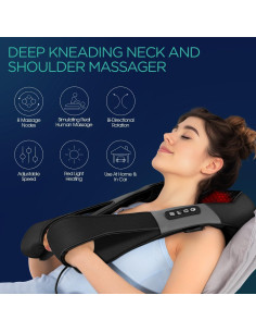 Masajeador Eléctrico de Cuello y Espalda VOYOR-HEALTH PJ100 con Calor 2