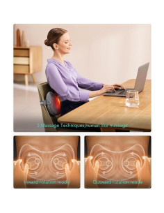 Masajeador de Espalda SKG T1-2 PRO 4D Inalámbrico con Calor 2