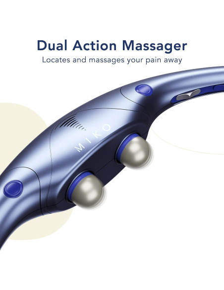Masajeador Shiatsu Miko con Calor y Vibración para Espalda y Cuello