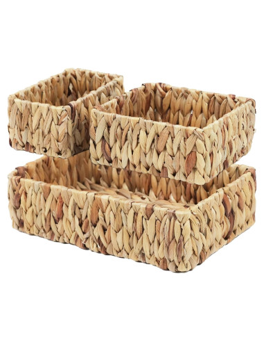 Cestas de Mimbre ORDELITE Juego de 3 para Almacenamiento