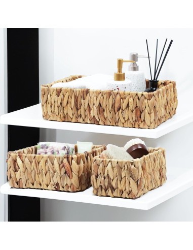 Cestas de Mimbre ORDELITE Juego de 3 para Almacenamiento