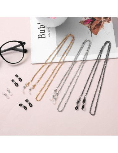 Cadena de Gafas 3PCS Larrel Ajustable 77cm Unisex