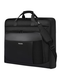 Bolsa de traje de viaje PUSLOM negra 40" para 3 trajes