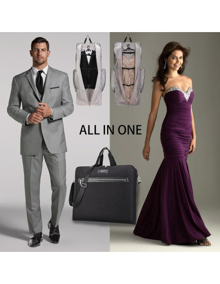 Bolsa de Ropa de Viaje BE SMART Negra Impermeable 64x129 cm