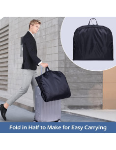 Bolsa de Traje SLEEPING LAMB 43" Resistente al Agua Negro 2