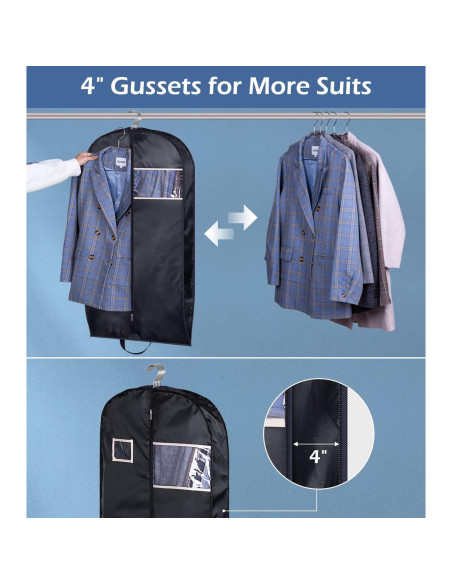 Bolsa de Traje SLEEPING LAMB 43" Resistente al Agua Negro