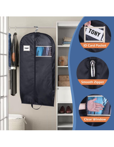 Bolsa de Traje SLEEPING LAMB 43" Resistente al Agua Negro