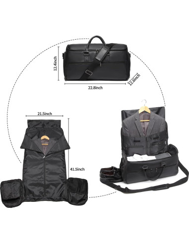 Bolsa de Ropa Convertible Seyfocnia 2 en 1 para Viajes 45L