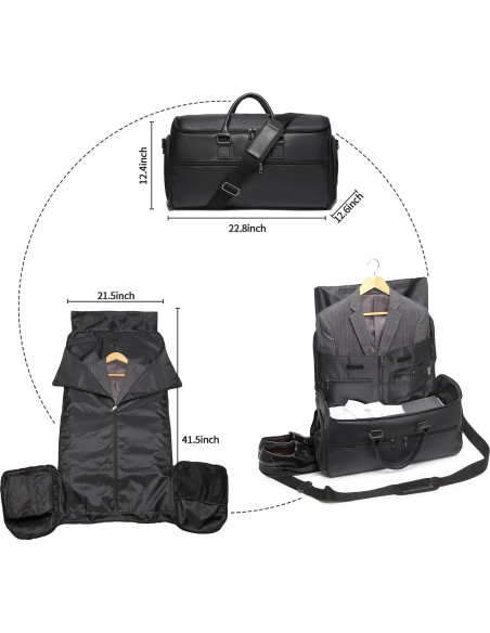 Bolsa de Ropa Convertible Seyfocnia 2 en 1 para Viajes 45L