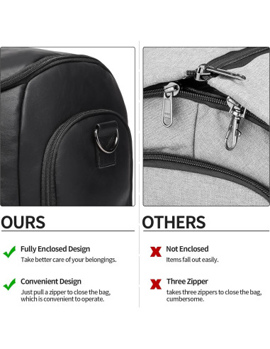 Bolsa de Ropa Convertible Seyfocnia 2 en 1 para Viajes 45L