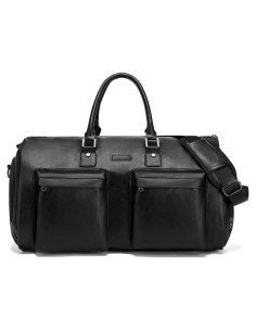 Bolsa de Garment Modoker de Cuero Negro 45L para Viajes