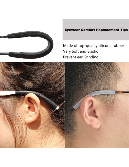 Puntas de Silicona para Gafas KECHIO - Antideslizantes 70mm Puntas de Silicona para Gafas KECHIO - Antideslizantes 70mm
