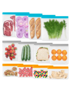 Set de 12 Bolsas Reutilizables VUEKYN para Congelador