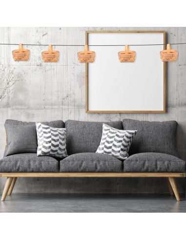 12 Mini Cestas de Madera YARNOW para Decoración y Manualidades