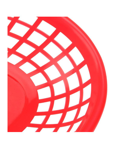 Paquete de 40 cestas de plástico HEIHAK rojas 22.9x14.5 cm