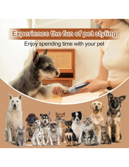 Kit de Aseo 4 en 1 Koucen para Perros y Gatos Recargable