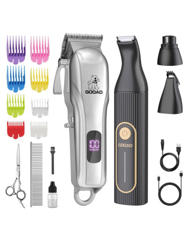 Cortadora de Pelo para Mascotas GOOAD Inalámbrica 2 en 1
