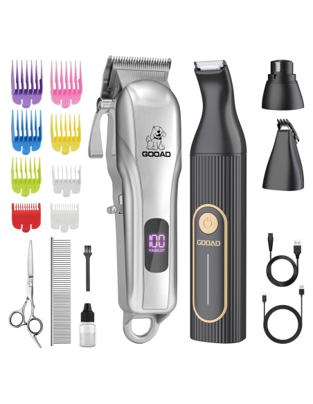 Cortadora de Pelo para Mascotas GOOAD Inalámbrica 2 en 1