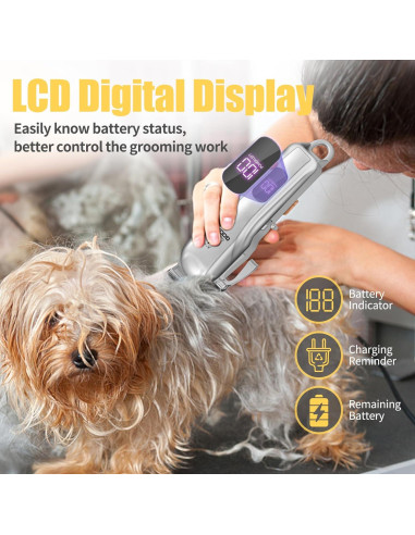 Cortadora de Pelo para Mascotas GOOAD Inalámbrica 2 en 1