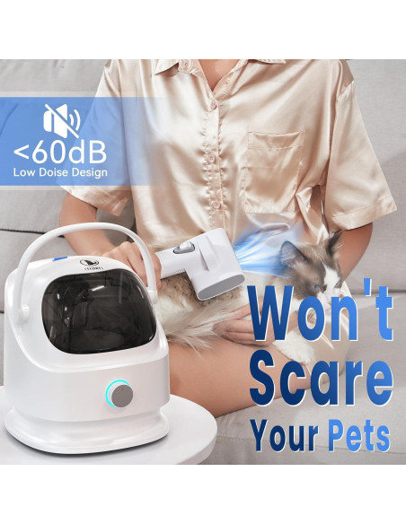 Kit de Aseo para Perros Ceenwes con Aspiradora 3L y Accesorios