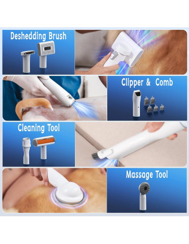 Kit de Aseo para Perros Ceenwes con Aspiradora 3L y Accesorios