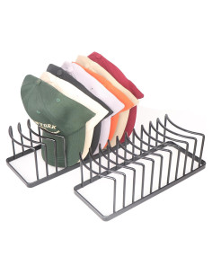 Soporte para Sombreros GallFould - Organizador de 2 Piezas Negro