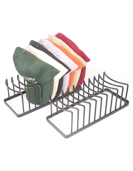 Soporte para Sombreros GallFould - Organizador de 2 Piezas Negro