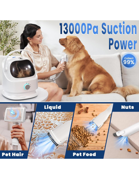 Kit de Aseo para Perros Ceenwes con Aspiradora 3L y Accesorios