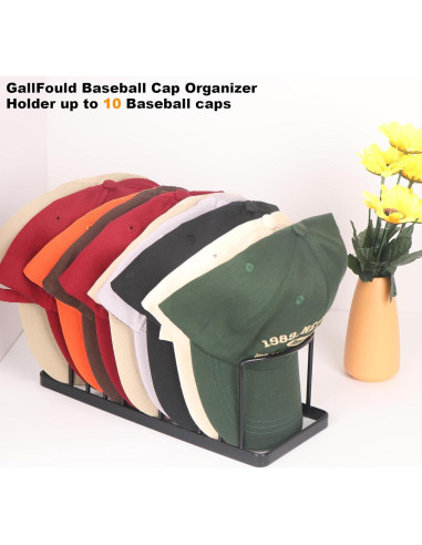 Soporte para Sombreros GallFould - Organizador de 2 Piezas Negro