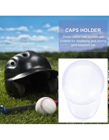 Soporte para Gorras Veemoon 12pcs PVC Transparente 24x16cm