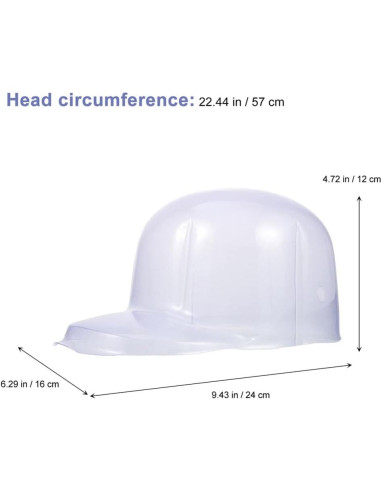 Soporte para Gorras Veemoon 12pcs PVC Transparente 24x16cm