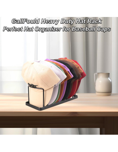 Soporte para Sombreros GallFould - Organizador de 2 Piezas Negro