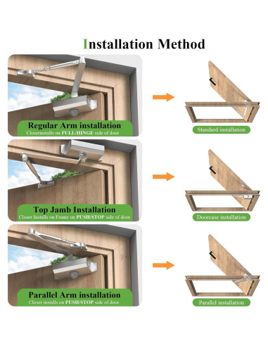 Cerradura de puerta automática Masegari KJGT-6FDGs 45-65kg