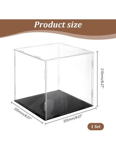 Caja de Exhibición Acrílica AHANDMAKER 20.5x20.5x21 cm