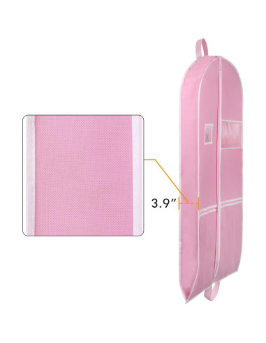 Bolsas de Ropa Colgantes Zilink 43" Rosa - 2 Piezas