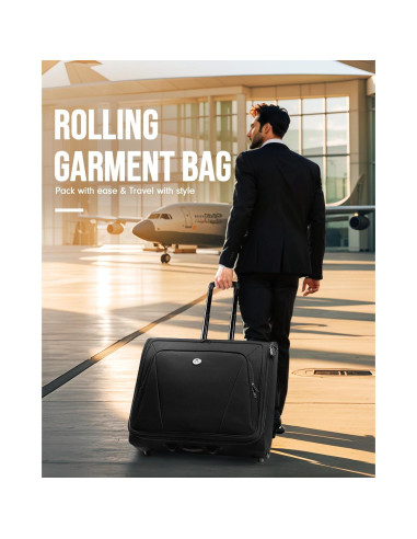 Bolsa de Ropa Rodante MATEIN con Compartimento para Laptop 43.9 cm