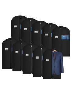 Bolsas para Trajes Univivi 10 Piezas 101.6 cm Negro