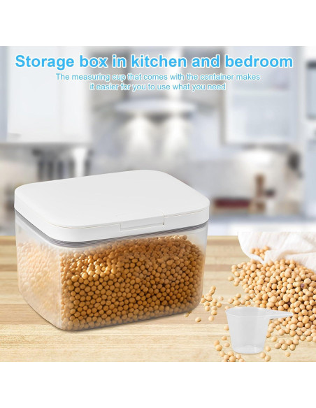 Contenedor de cápsulas de lavandería Abizarch 2.8L con tapa sellada