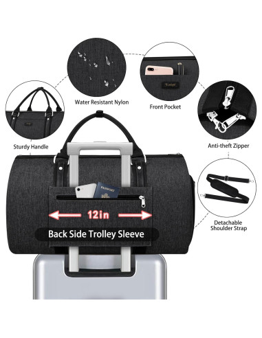 Juego de 4 Bolsas de Viaje Duffel Yorige - Convertible 2 en 1