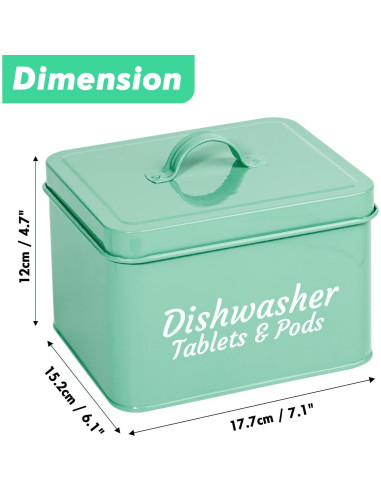 Contenedor de cápulas de lavavajillas Webake 18x15cm