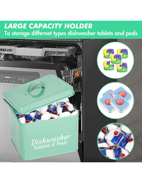 Contenedor de cápulas de lavavajillas Webake 18x15cm